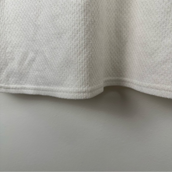 Miss Elaine Nightgown Size Medium White Embroidered Waffle Knit Peasant - Picture 5 of 7